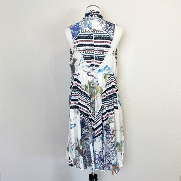 ✖️SOLD✖️•DOR DOR COUTURE•Anthropologie Mixed Media Long Sleeveless Cardigan/Vest - Picture 2 of 11